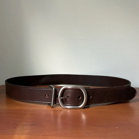 Prada | Accessories | Prada Brown Double Buckle Belt | Poshmark display picture 1